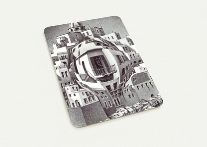 BALCONY By MC Escher Pack of 10 Post Cards | MC Escher Post Cards | A6 (10.5 x 14.8 cm) - 4.1 x 5.8 inches