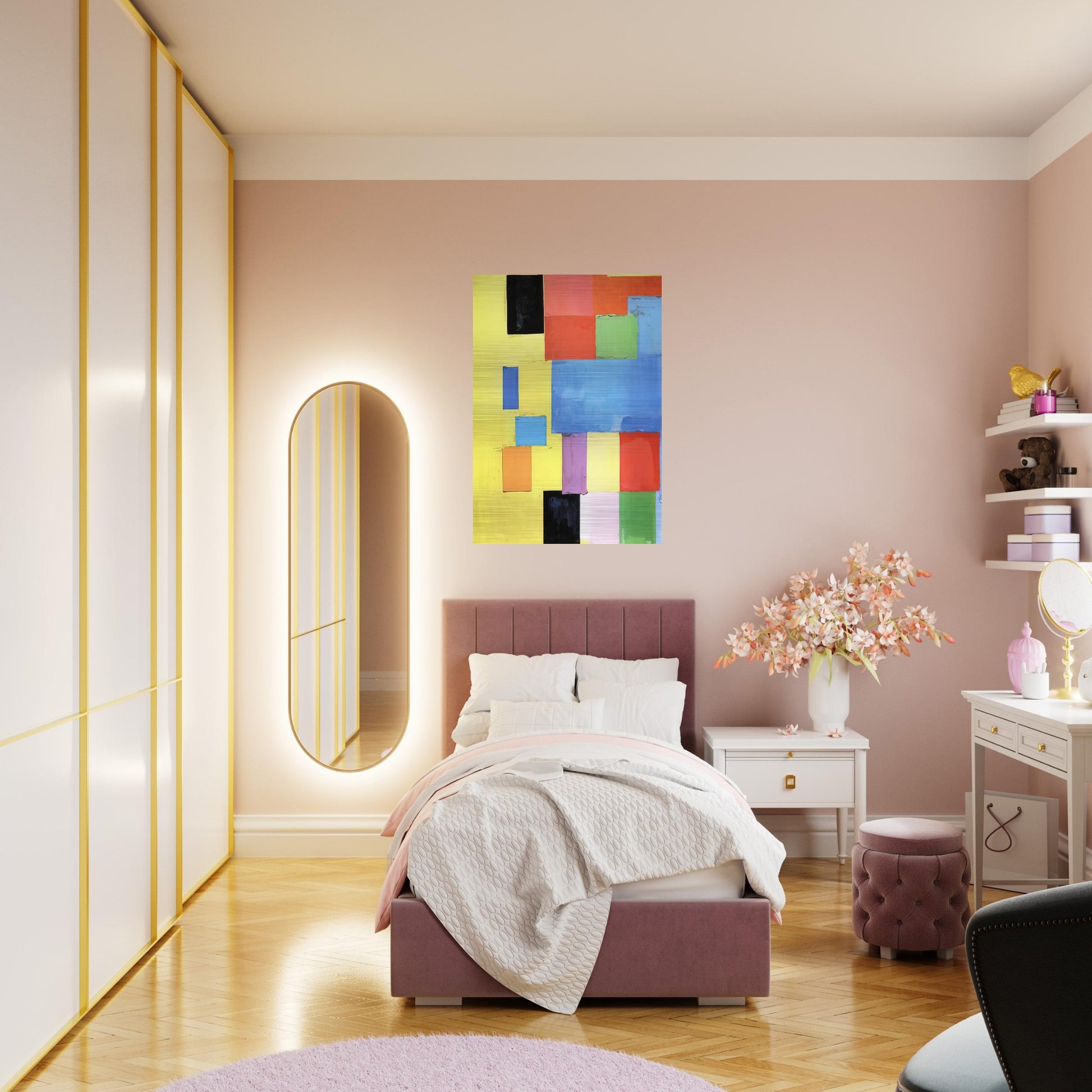Pastorale - Hans Hofmann Brushed Aluminum Print - 70x100 cm / 28x40 inches | Hans Hofmann Aluminum Print | Hans Hofmann Prints