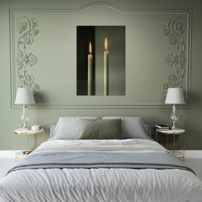 CANDLES - Gerhard Richter Brushed Aluminum Print - 70x100 cm / 28x40 inches | Gerhard Richter Aluminum Print | Gerhard Richter Prints