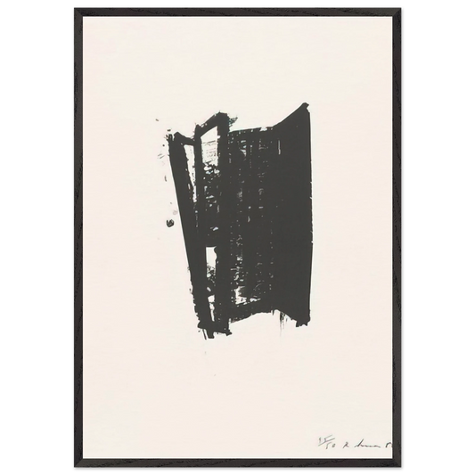 SKETCH 6 1981 - Richard Serra 70x100 cm / 28x40 inches Framed Art Print – Black Wooden Frame