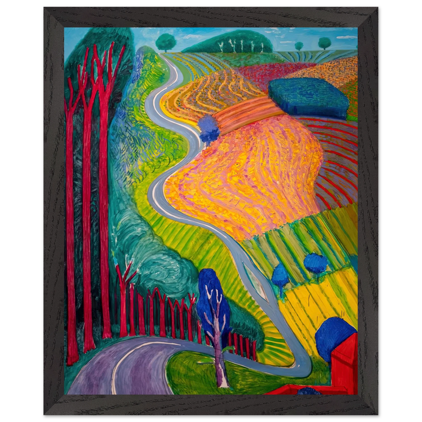 David Hockney - David Hockney Wall art - 20x25 cm / 8x10 inches - Fine Art Poster-canvas - -