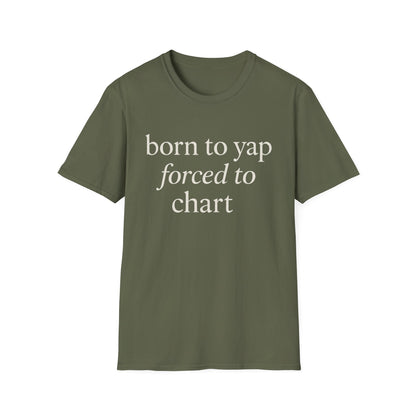 Geboren om te Blaffen Verplicht om Kaarten te Maken Shirt, Grappige Verpleegstersshirt voor Zorgmedewerkers, Medische Humor Cadeau voor Verpleegkundigen, Verpleegkundige T-shirt