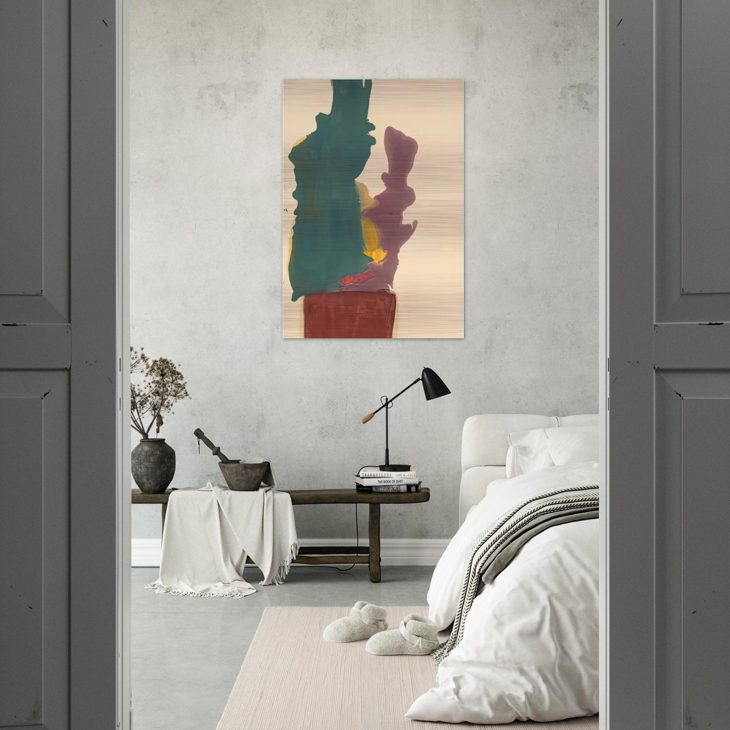 Evil Spirit, 1963- - Helen Frankenthaler Brushed Aluminum Print - 70x100 cm / 28x40 inches | Helen Frankenthaler Aluminum Print | Helen Frankenthaler Prints