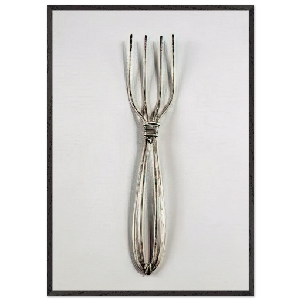 FORK 1940 - Alexander Calder 70x100 cm / 28x40 inches Framed Art Print – Black Wooden Frame