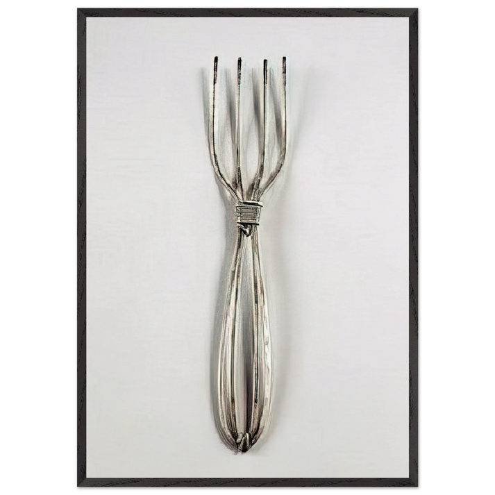 FORK 1940 - Alexander Calder 70x100 cm / 28x40 inches Framed Art Print – Black Wooden Frame