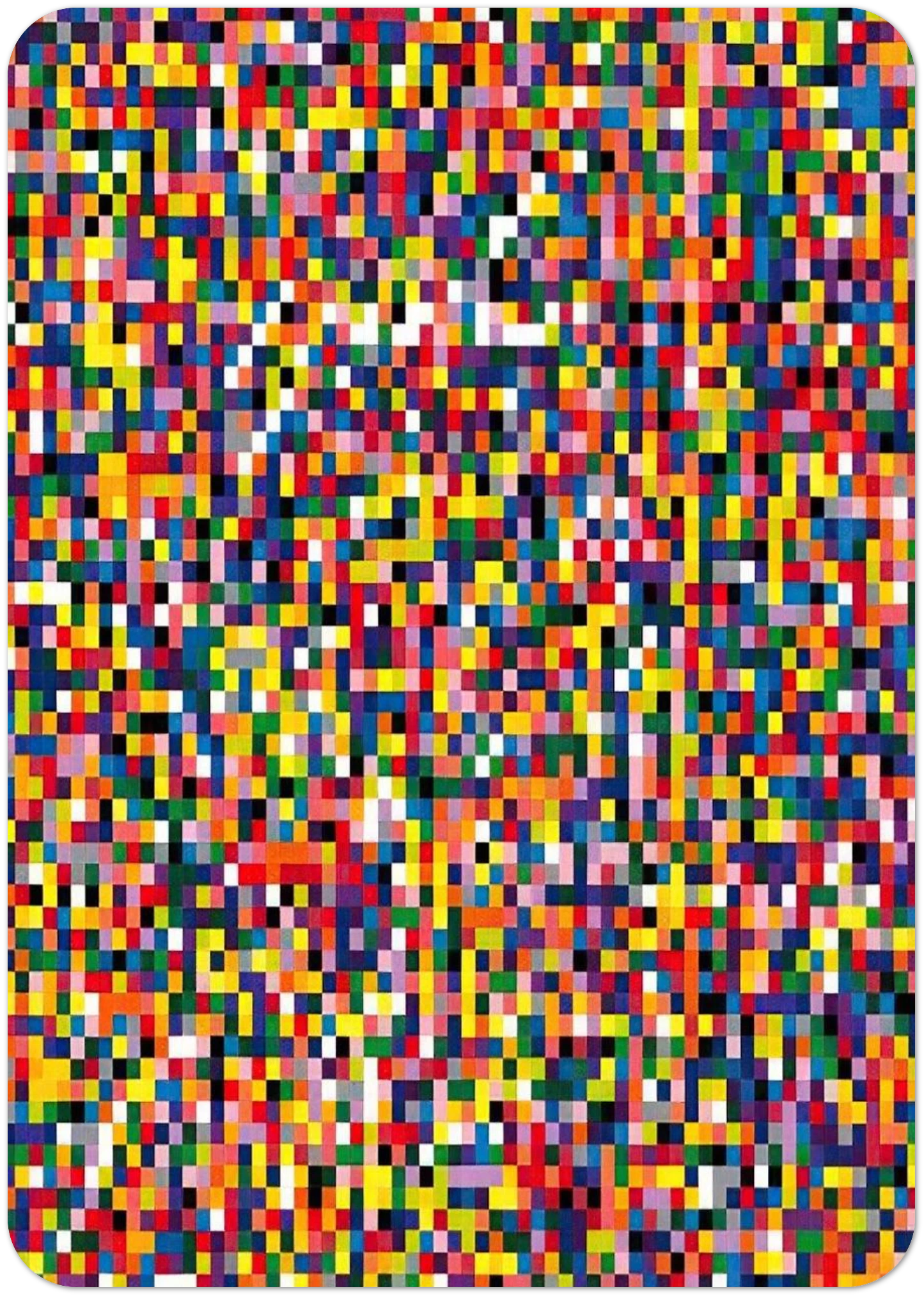 4900 COLOURS 2007 By Gerhard Richter Pack of 10 Post Cards | Gerhard Richter Post Cards | A6 (10.5 x 14.8 cm) - 4.1 x 5.8 inches