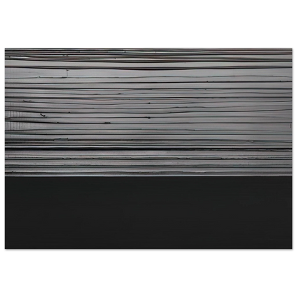 Peinture 12 November 2008 diptyque - 2008 - Pierre Soulages Brushed Aluminum Print - 70x100 cm / 28x40 inches | Pierre Soulages Aluminum Print | Pierre Soulages Prints