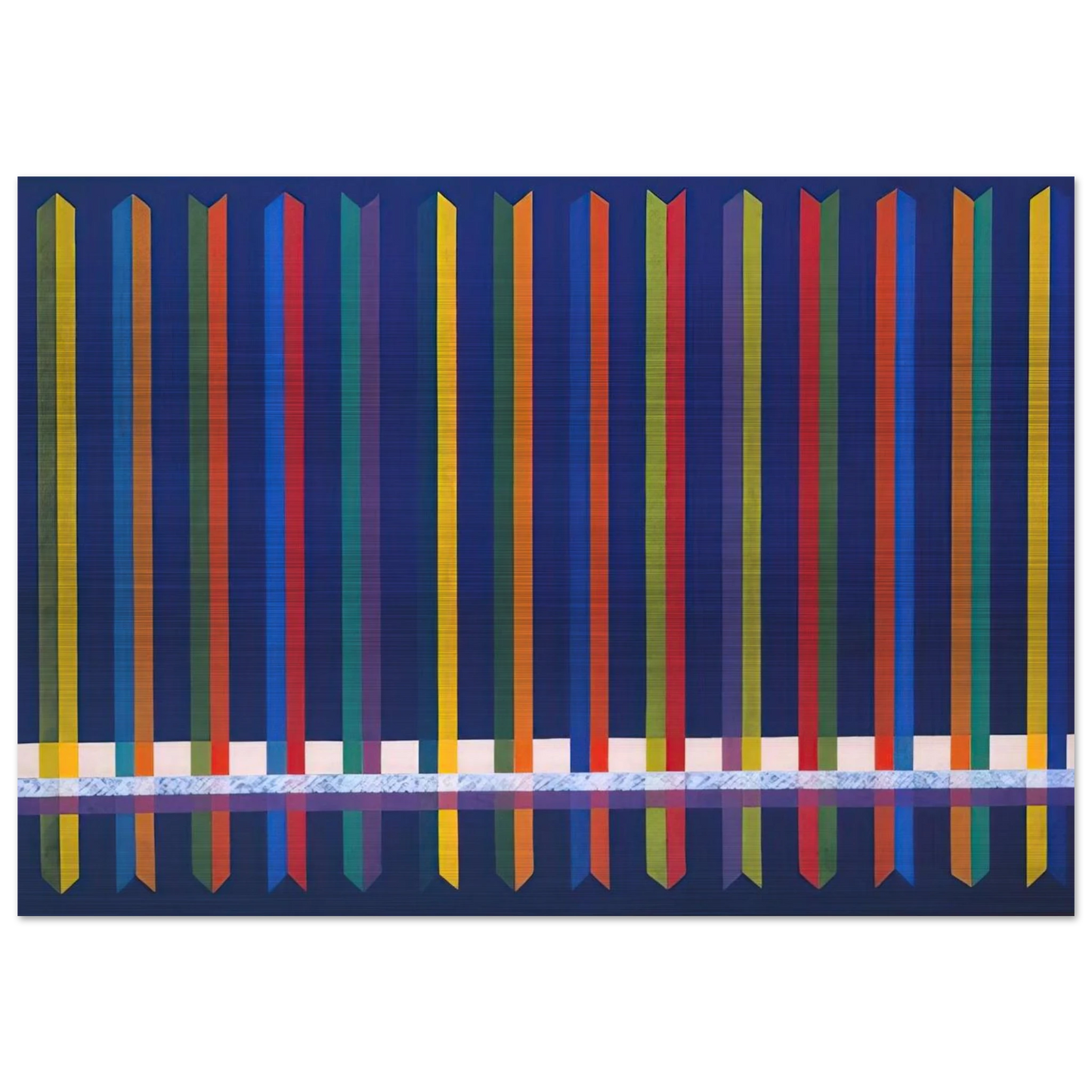 Very Sharp - Piero Dorazio Brushed Aluminum Print - 70x100 cm / 28x40 inches | Piero Dorazio Aluminum Print | Piero Dorazio Prints