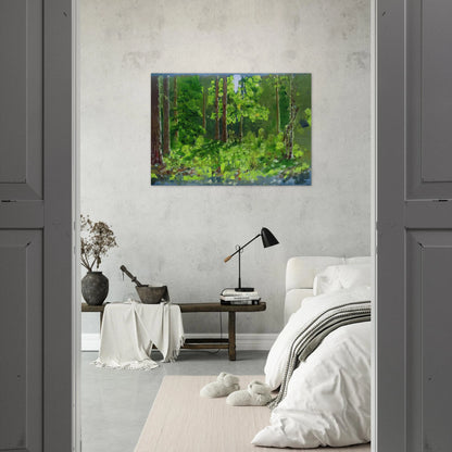 Forest - Arkhyp Kuindzhi Brushed Aluminum Print - 70x100 cm / 28x40 inches | Arkhyp Kuindzhi Aluminum Print | Arkhyp Kuindzhi Prints