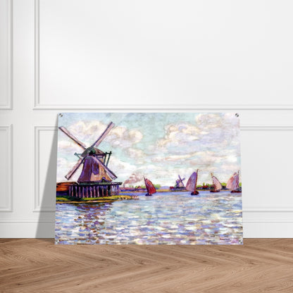 Moulins en Hollandee - 1904 - Armand Guillaumin Acrylic Print - 70x100 cm / 28x40″ inches