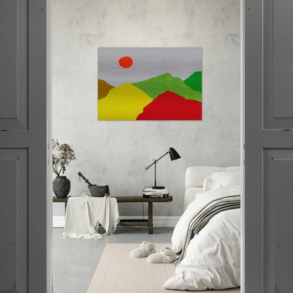 Untitled - 2013 - Etel Adnan Brushed Aluminum Print - 70x100 cm / 28x40 inches | Etel Adnan Aluminum Print | Etel Adnan Prints