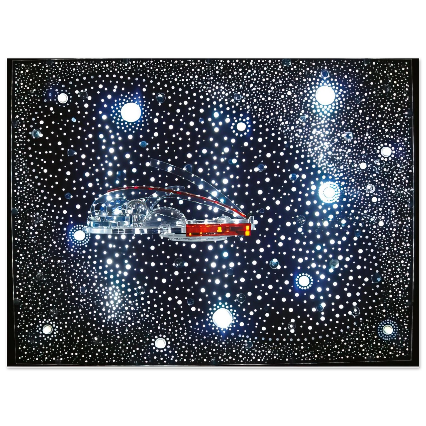 Gyula Kosice - Constellation and Habitat of the Hydrospatial City, - 1973  75x100 cm / 30x40inches Fine Art Poster