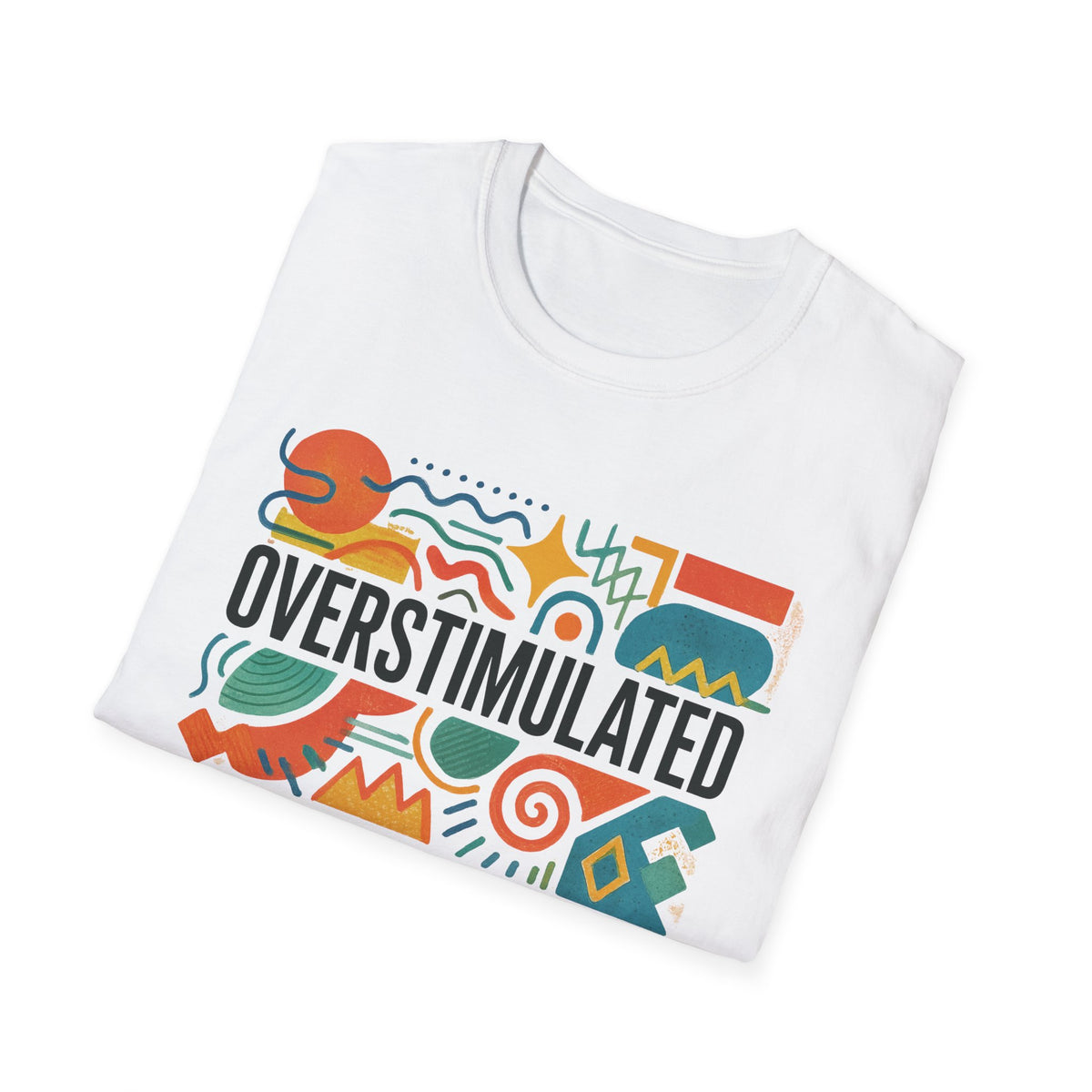Overprikkelde Shirt voor Mama | Grappig Vermoeide Mama T-shirt | Weirdcore Kleding | Gen Z Humor T-Shirt | Uitgeput maar Esthetisch T-shirt