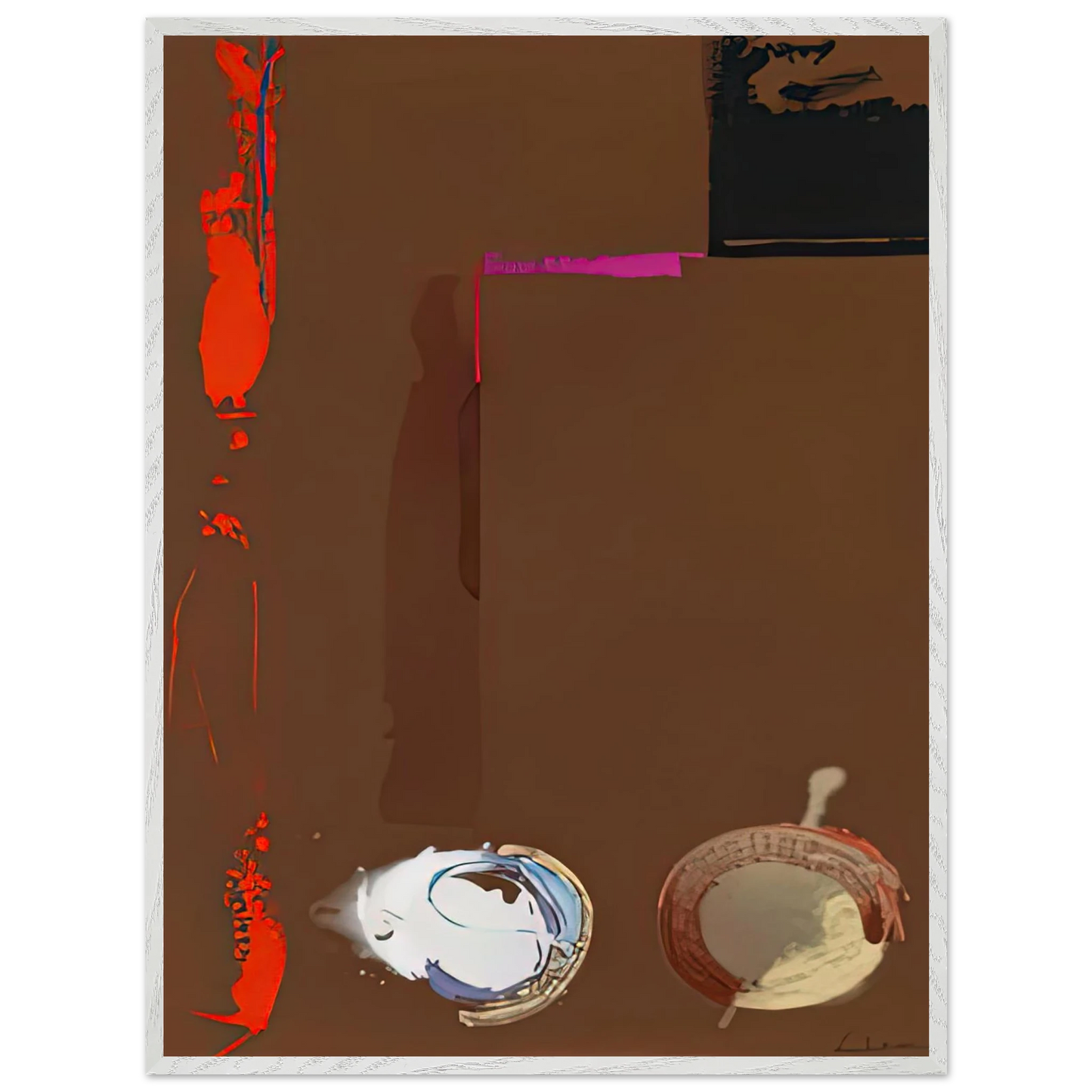 Helen Frankenthaler - Syzygy, 1987- Wall Art - 30x40 cm / 12x16 inches - Premium Wooden Framed Poster With Fine Art Paper-canvas - Wood frame