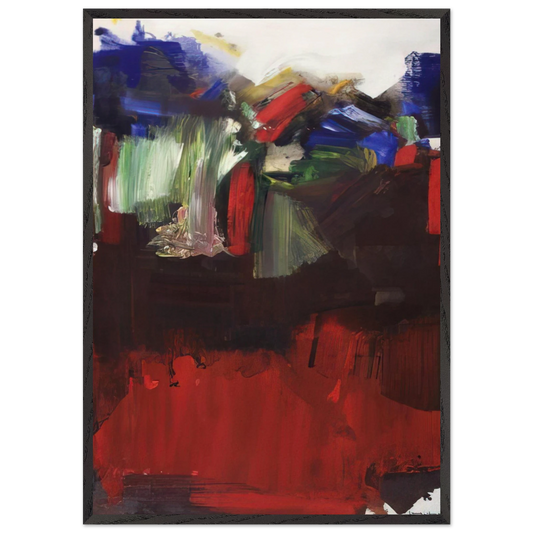Nulli Secundus - Hans Hofmann 70x100 cm / 28x40 inches Framed Art Print – Black Wooden Frame