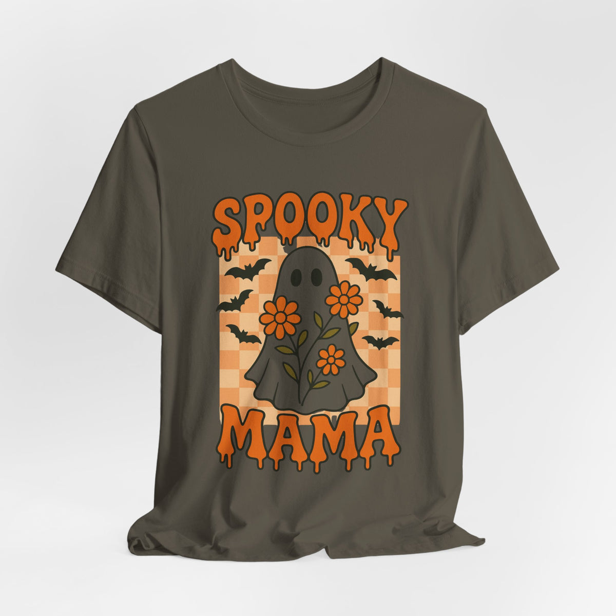 Spooky Mama Groovy Vintage Ghost Halloween Spooky Mom Moeder