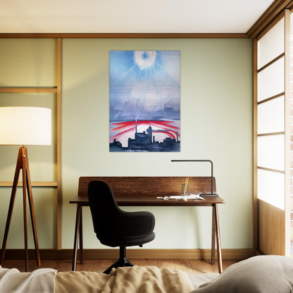 East River No 1 - Georgia O'Keeffe Brushed Aluminum Print - 70x100 cm / 28x40 inches | Georgia O'Keeffe Aluminum Print | Georgia O'Keeffe Prints