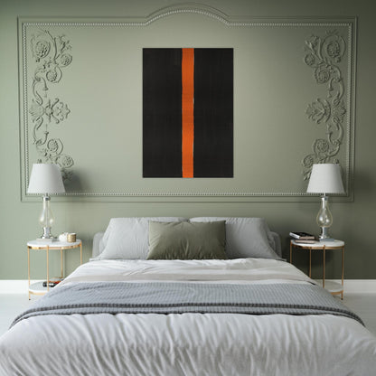Untitled Black and Orange - 1988 - Gunther Forg Brushed Aluminum Print - 70x100 cm / 28x40 inches | Gunther Forg Aluminum Print | Gunther Forg Prints