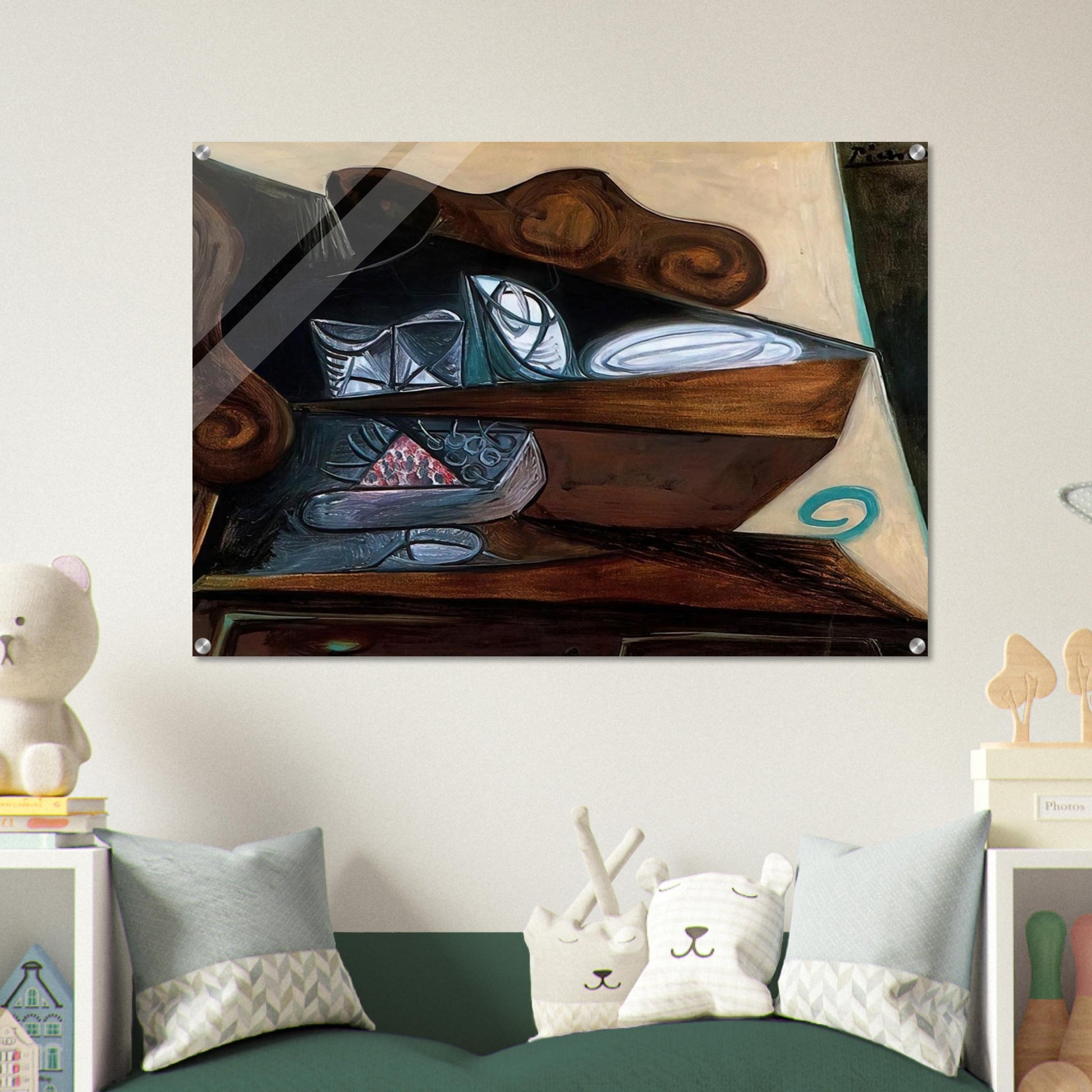 The buffet of  Catalan  - Pablo Picasso Acrylic Print - 70x100 cm / 28x40″ inches
