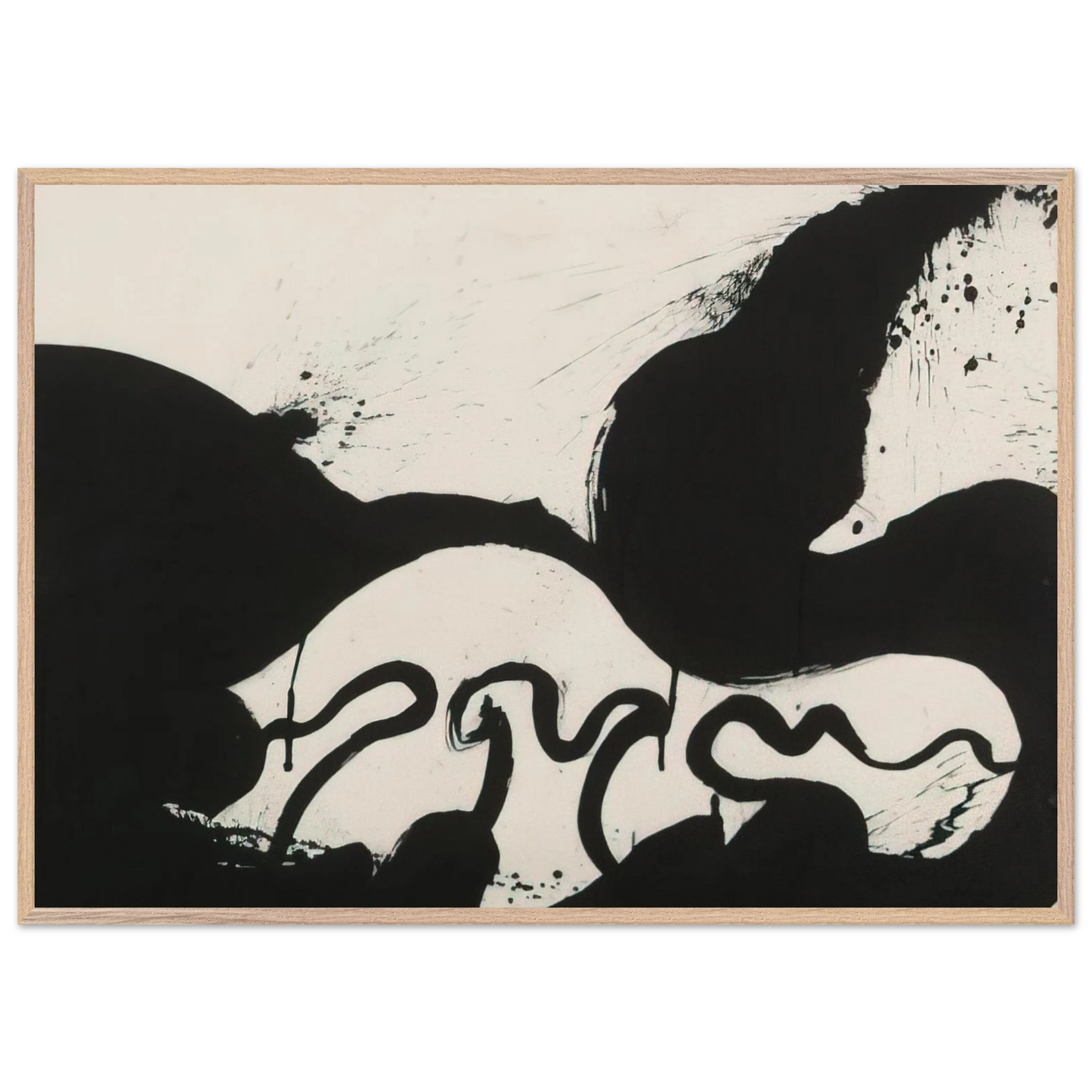 Helen Frankenthaler - Untitled - 1973 Wall art - A3 (29.7 x 42  cm) - Premium Wooden Framed Poster With Fine Art Paper-canvas - Wood frame