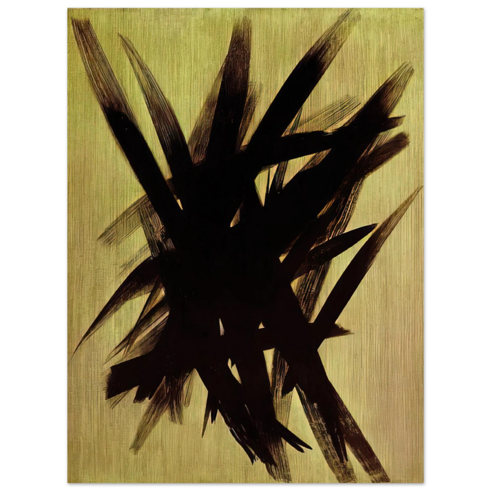 Hans Hartung - Untitled T1955-23 - 1955  75x100 cm / 30x40inches Fine Art Poster