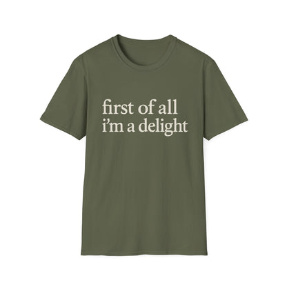 Allereerst ben ik een Leuke Shirt, Grappig Citaat T-shirt voor Vrouwen, Sassy Zegging Trui, Geestig Grafisch Cadeau voor Beste Vriendin