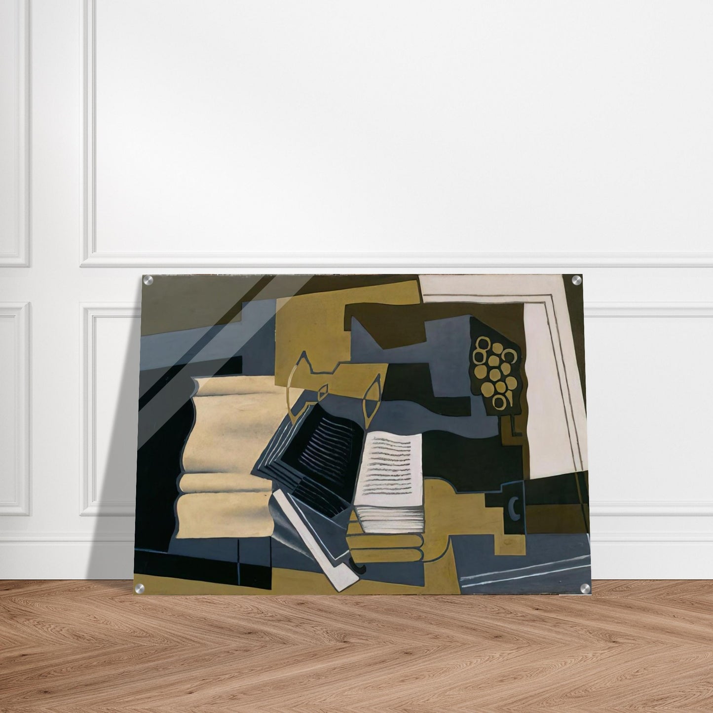 CARAFE AND BOOK 1920 - Juan Gris Acrylic Print - 70x100 cm / 28x40″ inches