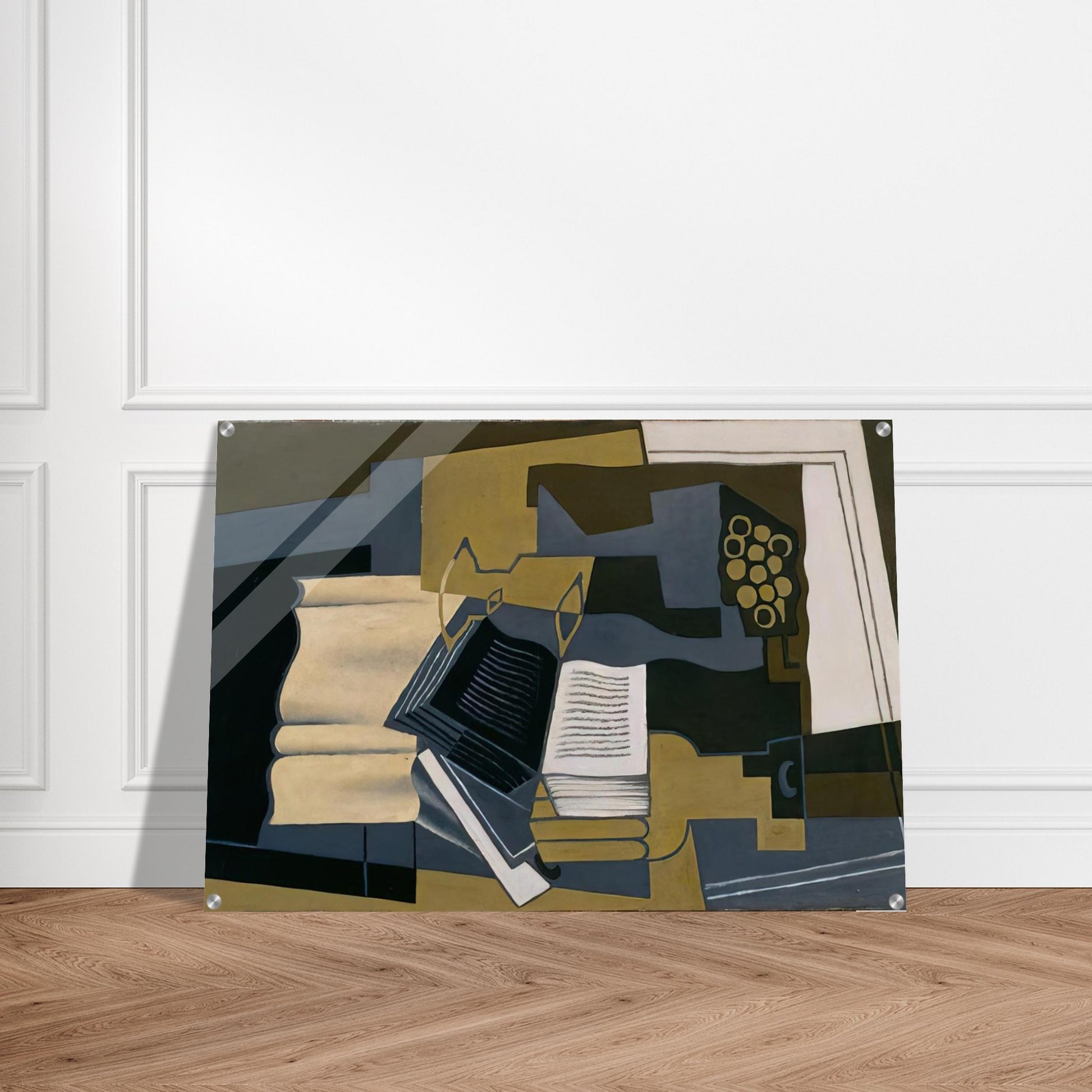 CARAFE AND BOOK 1920 - Juan Gris Acrylic Print - 70x100 cm / 28x40″ inches