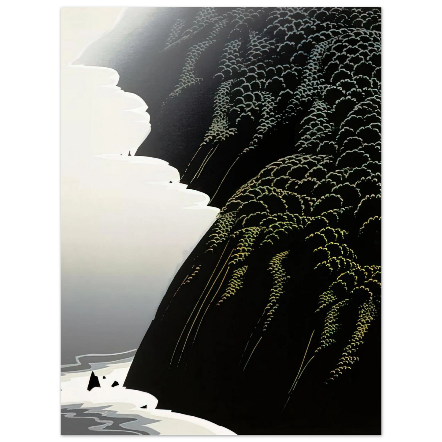 Eyvind Earle - California Coast  75x100 cm / 30x40inches Fine Art Poster