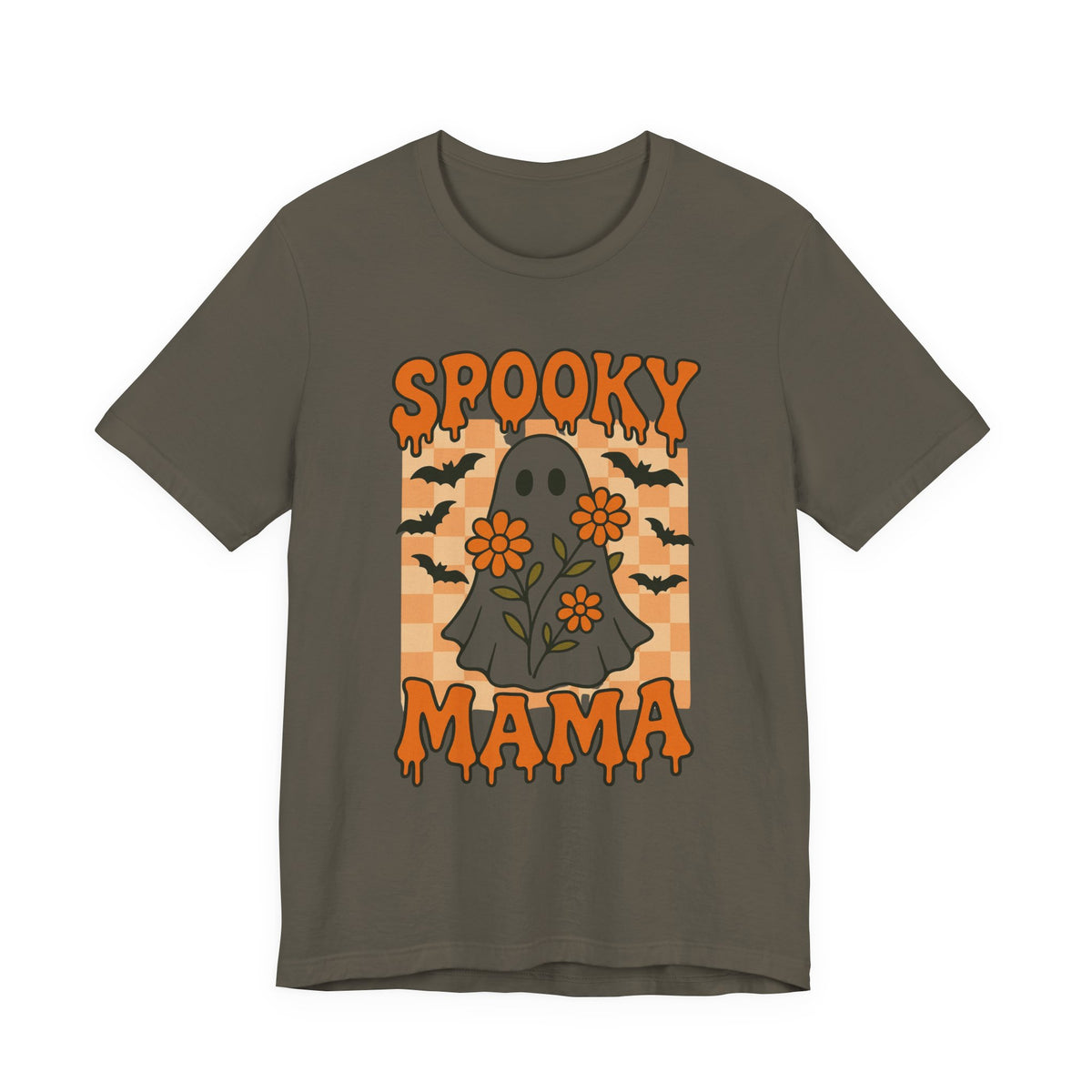 Spooky Mama Groovy Vintage Ghost Halloween Spooky Mom Moeder