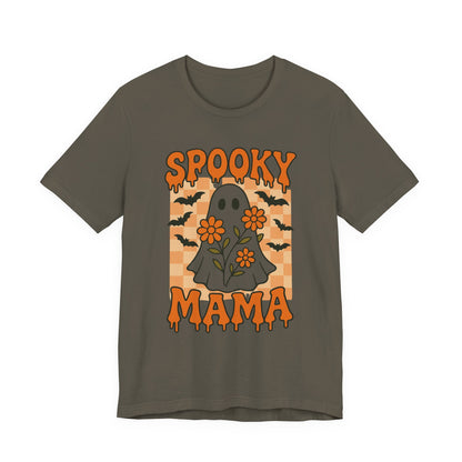 Spooky Mama Groovy Vintage Ghost Halloween Spooky Mom Moeder