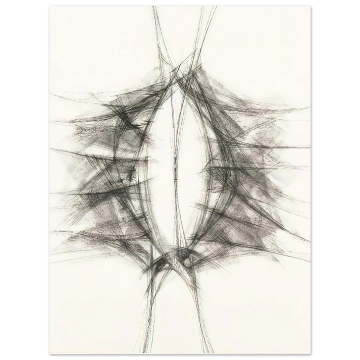 Manuel Rivera - Untitled - Art Informel  75x100 cm / 30x40inches Fine Art Poster