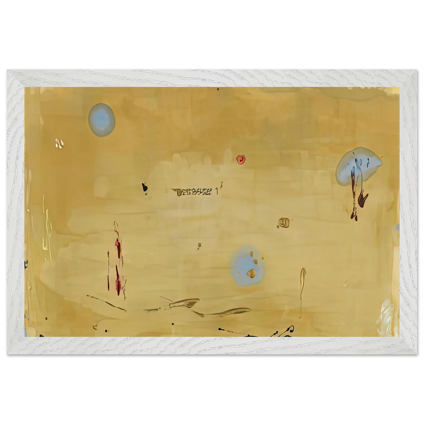 Helen Frankenthaler - Brother Angel, 1983- Wall Art - 30x40 cm / 12x16 inches - Premium Wooden Framed Poster With Fine Art Paper-canvas - Black frame