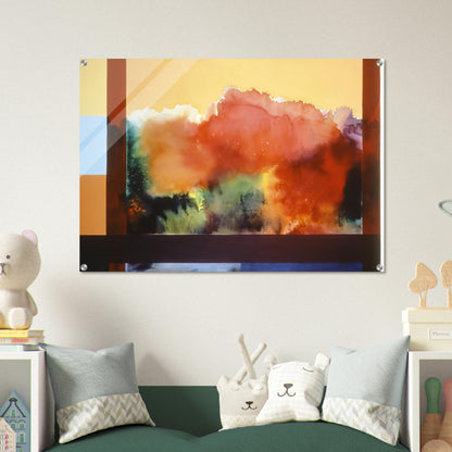 For The Gypsy and His Daughter - 1985 - Ronnie Landfield Acrylic Print - 70x100 cm / 28x40″ inches | Ronnie Landfield Wall Art | Ronnie Landfield Prints