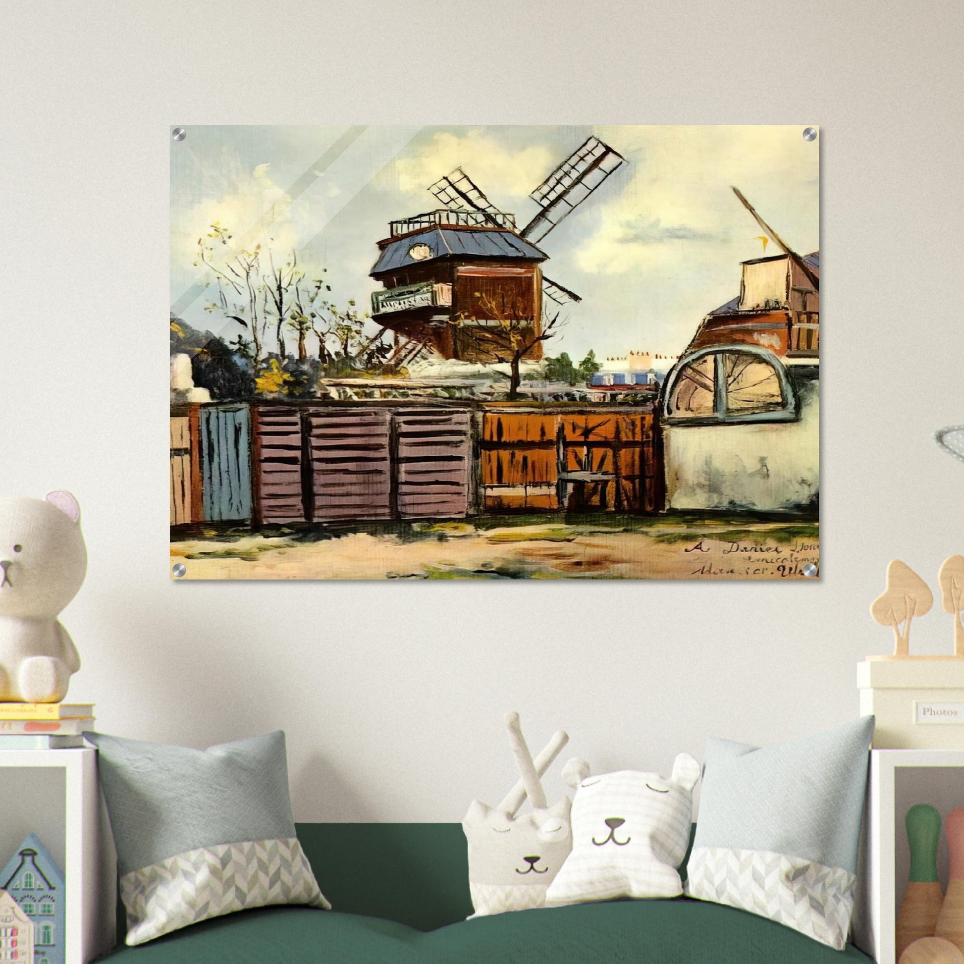 MOULIN DE LA GALETTE 6 - Maurice Utrillo Acrylic Print - 70x100 cm / 28x40″ inches