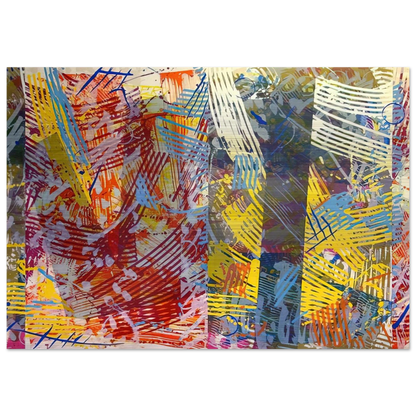 Pretty Boxes - Sam Gilliam Brushed Aluminum Print - 70x100 cm / 28x40 inches | Sam Gilliam Aluminum Print | Sam Gilliam Prints