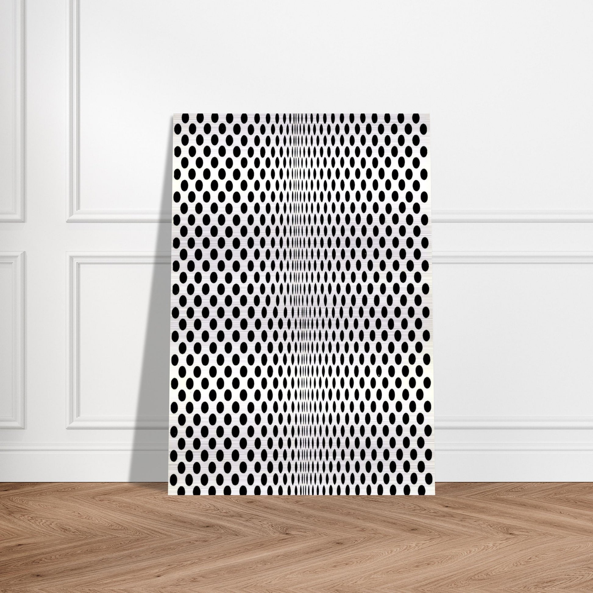 FISSION 1963 - Bridget Riley Brushed Aluminum Print - 70x100 cm / 28x40 inches | Bridget Riley Aluminum Print | Bridget Riley Prints