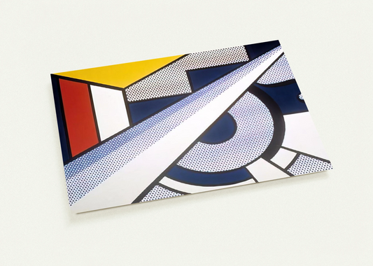 MODERN PAINTING WITH WEDGE 1967 By Roy Lichtenstein Pack of 10 Post Cards | Roy Lichtenstein Post Cards | A6 (10.5 x 14.8 cm) - 4.1 x 5.8 inches