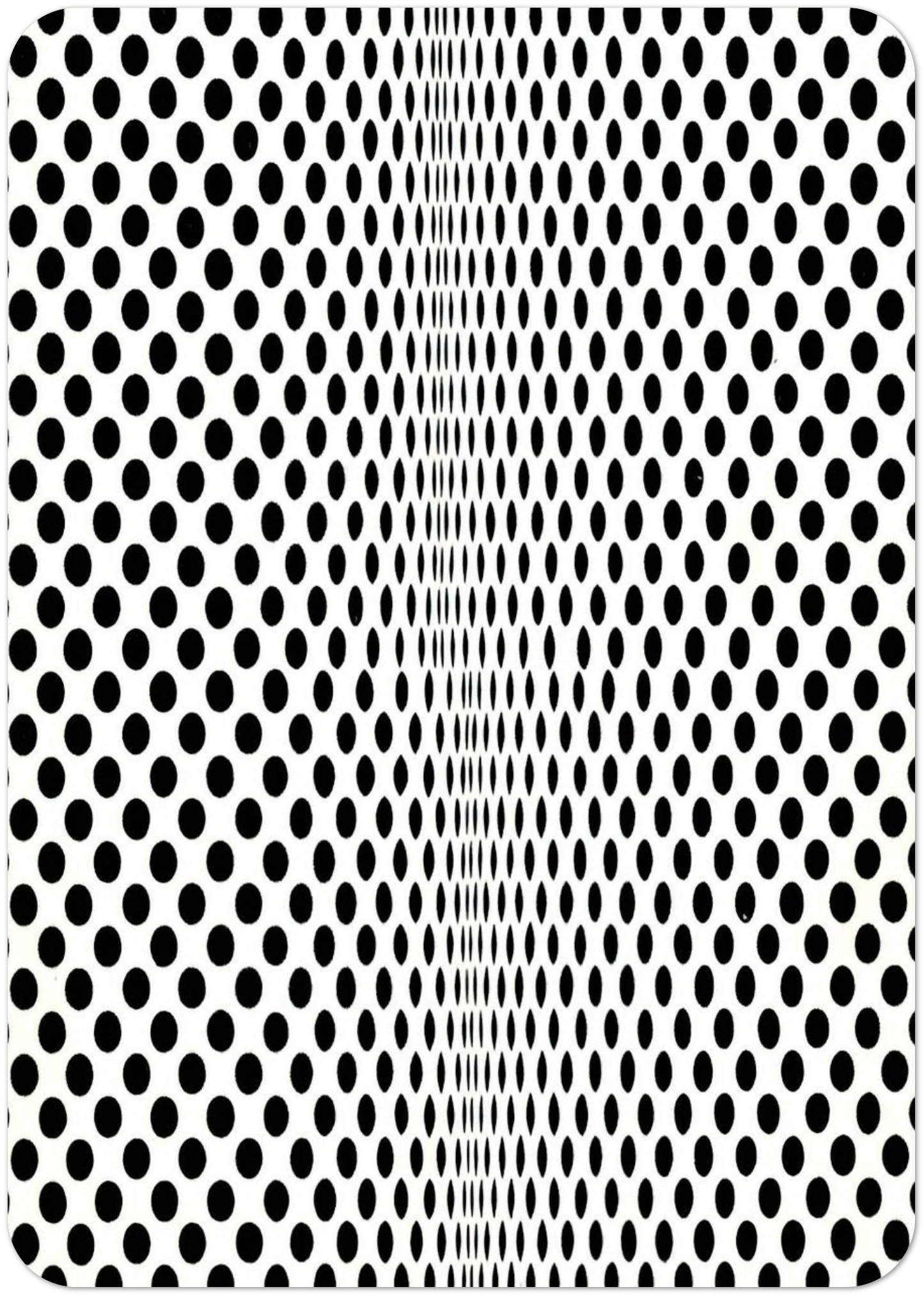 FISSION 1963 By Bridget Riley Pack of 10 Post Cards | Bridget Riley Post Cards | A6 (10.5 x 14.8 cm) - 4.1 x 5.8 inches