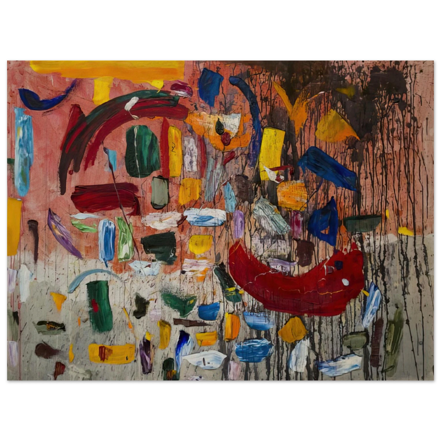 Taro Yamamoto - ABSTRACT 1957  75x100 cm / 30x40inches Fine Art Poster