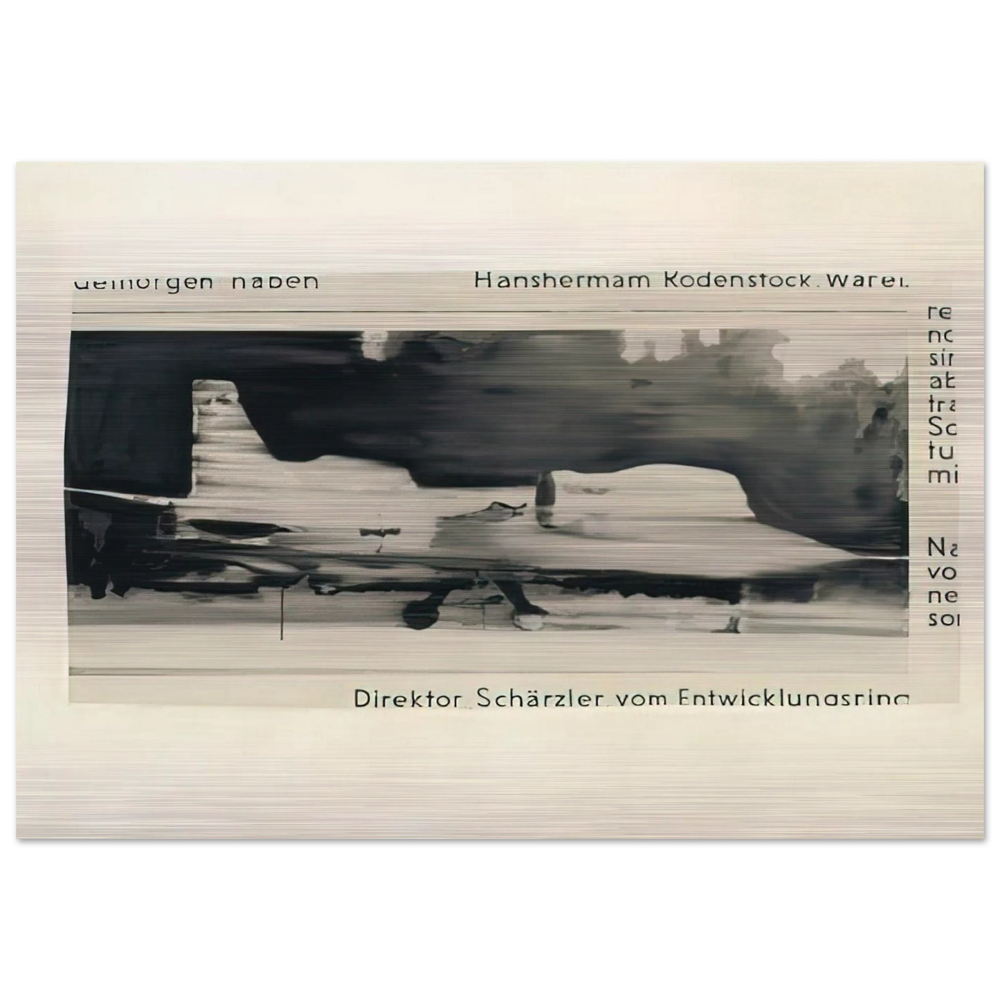 SCHARZLER 1964 - Gerhard Richter Brushed Aluminum Print - 70x100 cm / 28x40 inches | Gerhard Richter Aluminum Print | Gerhard Richter Prints