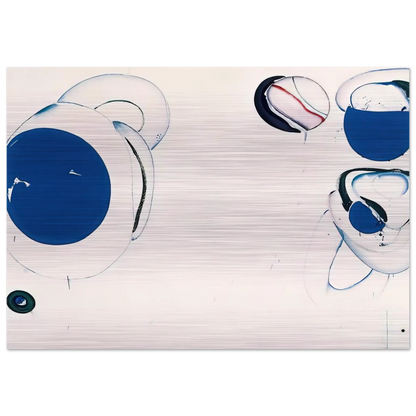Blue Balls VIII - Sam Francis Brushed Aluminum Print - 70x100 cm / 28x40 inches | Sam Francis Aluminum Print | Sam Francis Prints