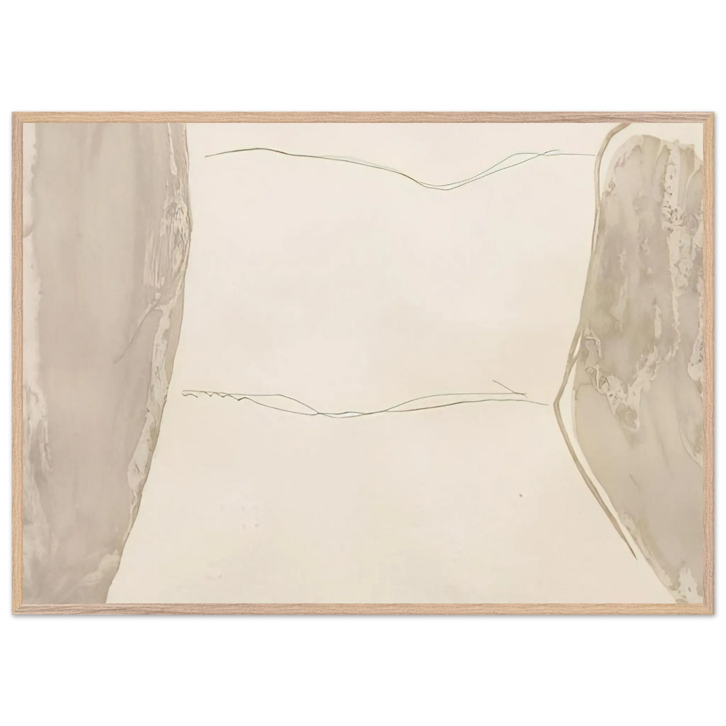 Helen Frankenthaler - Ponti - 1973 Wall art - 21x29.7 cm / 8x12" - Premium Wooden Framed Poster With Fine Art Paper - White frame