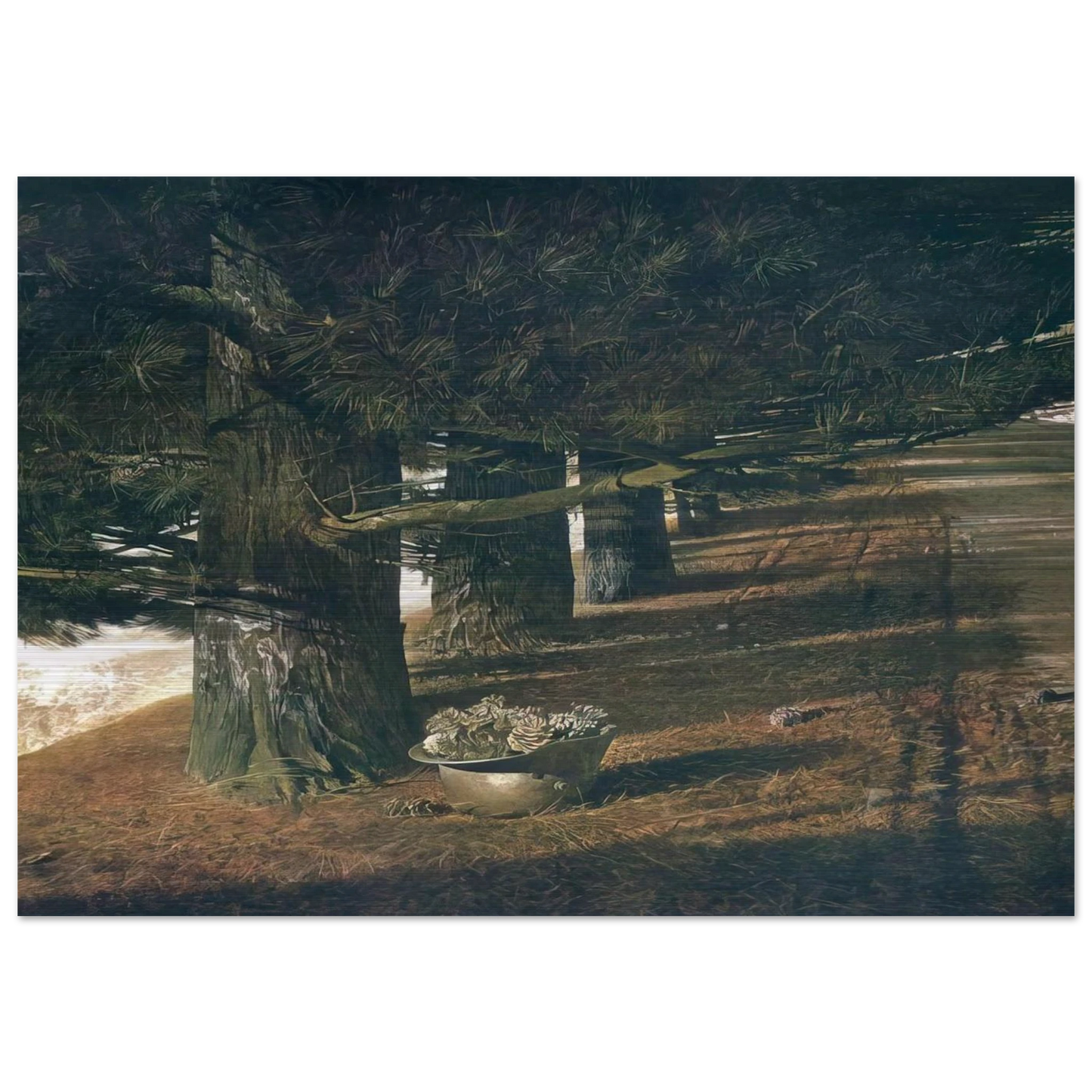 PINE BARON - Andrew Wyeth Brushed Aluminum Print - 70x100 cm / 28x40 inches | Andrew Wyeth Aluminum Print | Andrew Wyeth Prints