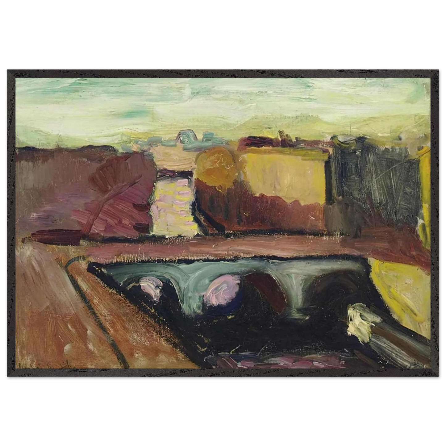 VUE DE LA SEINE LE PONT SAINT MICHEL 1904 - Henri Matisse 70x100 cm / 28x40 inches Framed Art Print – Black Wooden Frame