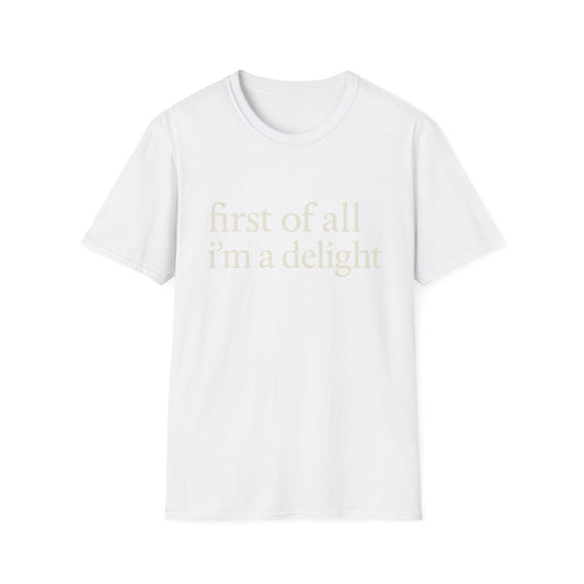 Allereerst ben ik een Leuke Shirt, Grappig Citaat T-shirt voor Vrouwen, Sassy Zegging Trui, Geestig Grafisch Cadeau voor Beste Vriendin