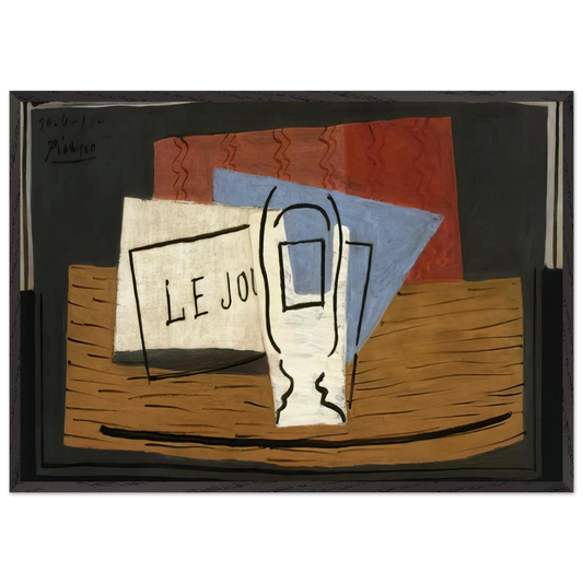 Still life - 1921 - Pablo Picasso 70x100 cm / 28x40 inches Framed Art Print – Black Wooden Frame