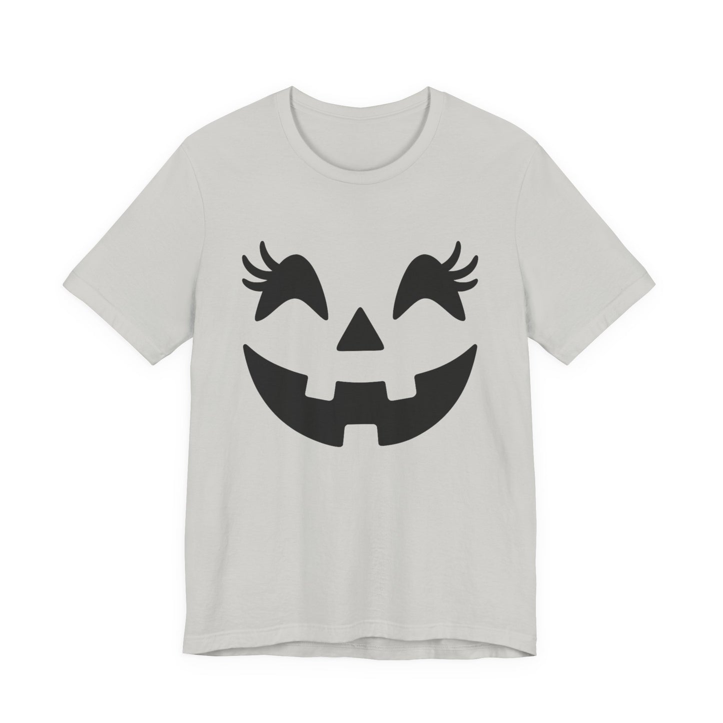 Jack-o'-lantern Gezicht Pompoen Wimpers Halloween Vrouwen Meisjes T-Shirt