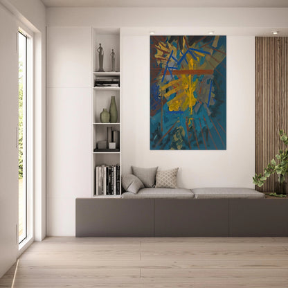 Broken Blue - 1958 - John Ferren Art Prints - 100x150 cm / 40x60″ inches | John Ferren Poster | John Ferren Prints