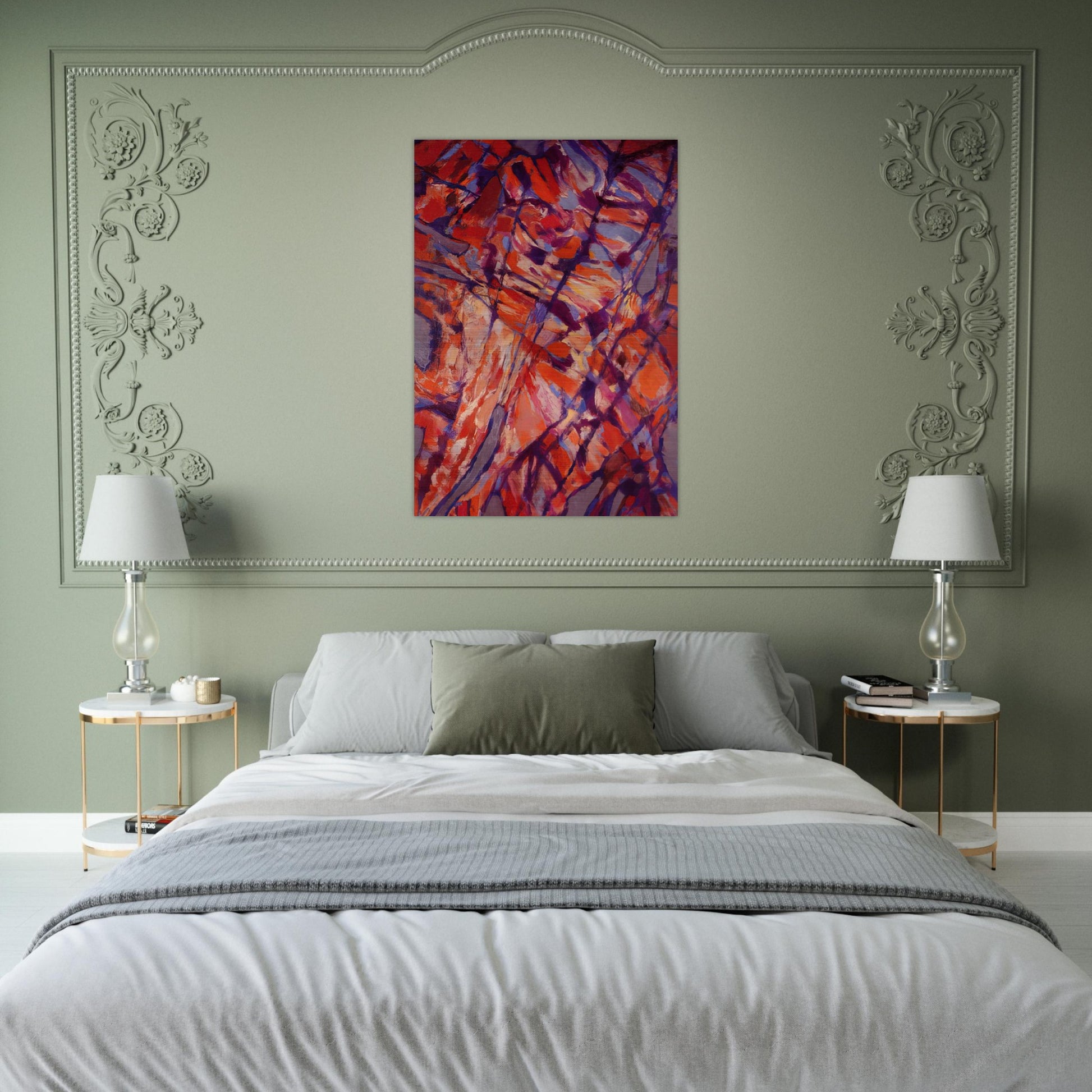 Terre assoiffée I - 1966 - Alfred Manessier Brushed Aluminum Print - 70x100 cm / 28x40 inches | Alfred Manessier Aluminum Print | Alfred Manessier Prints